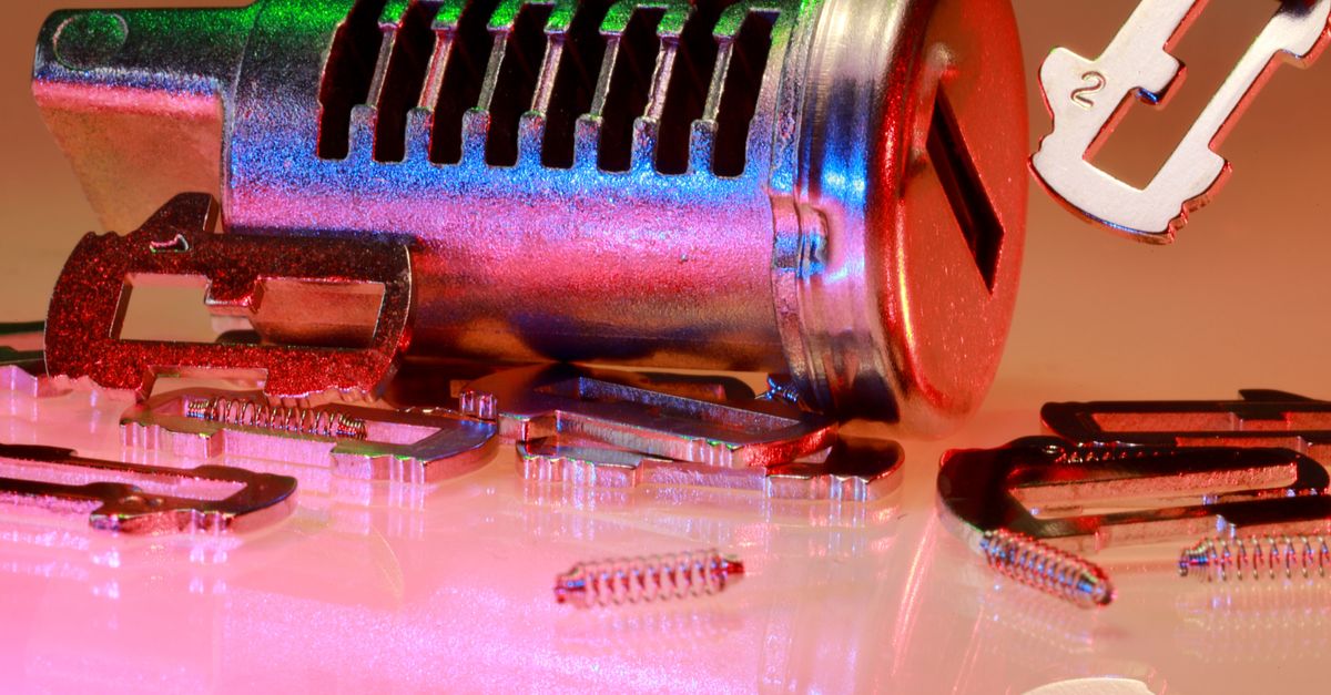 door lock cylinder close up — New Smyrna Beach Locksmith